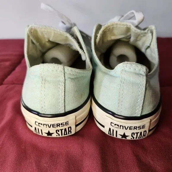 Converse Chuck Taylor All Star Low Top Sneakers Mint Green Women's 7 Men's 5 - Picture 4 of 9